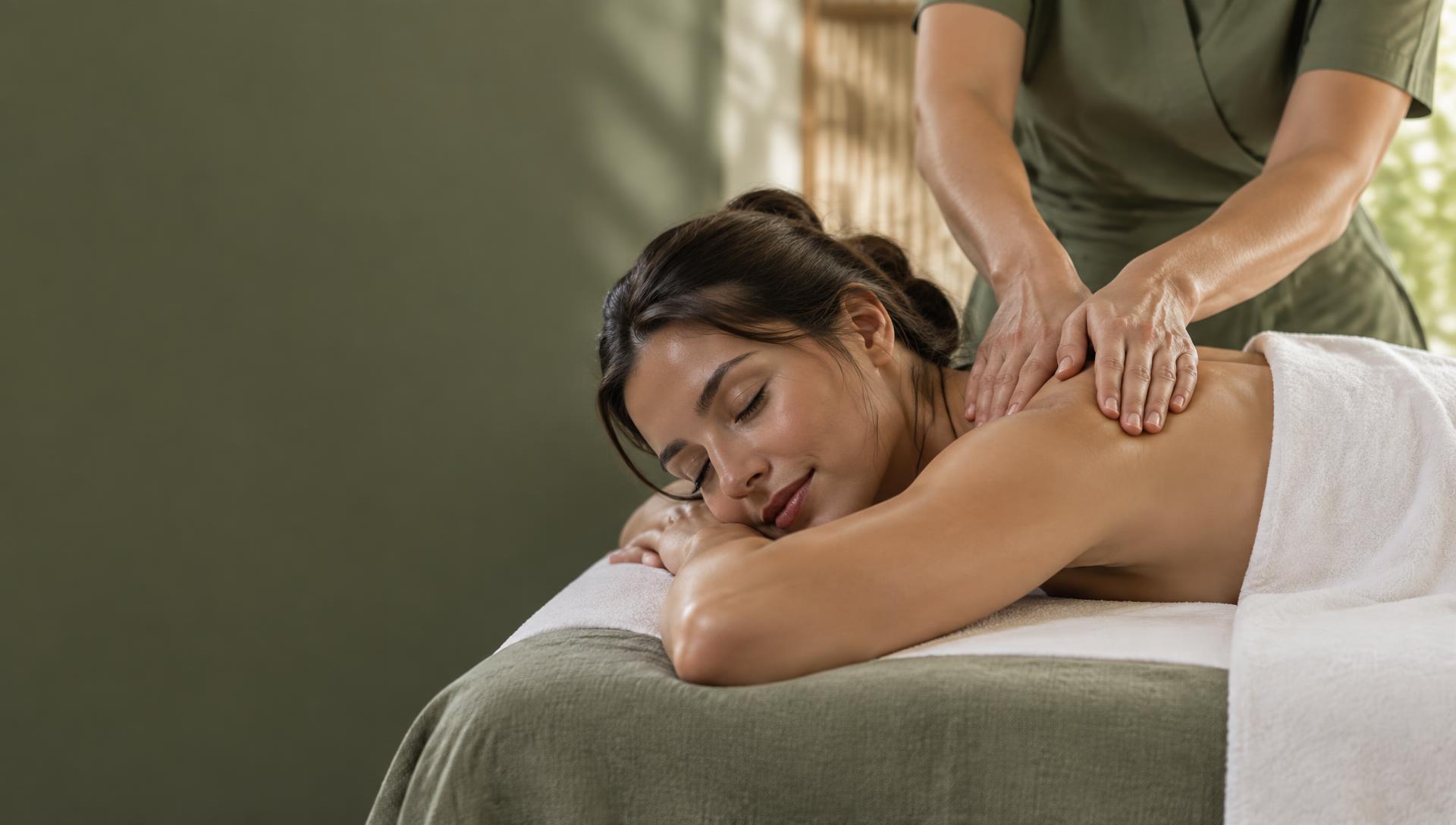 Een rustgevende professionele massage