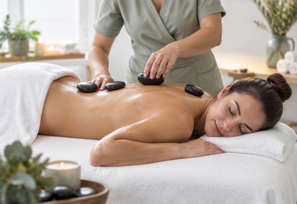 Hot stone massage